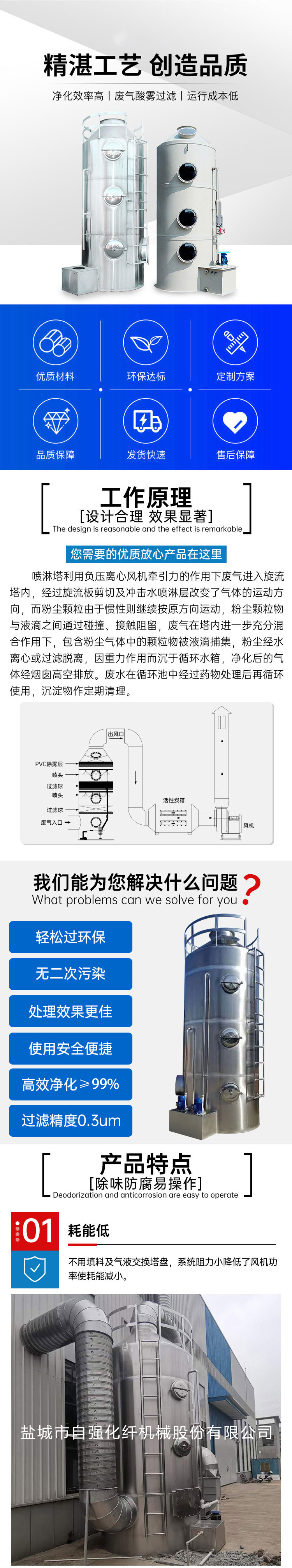 環(huán)保不銹鋼噴淋塔